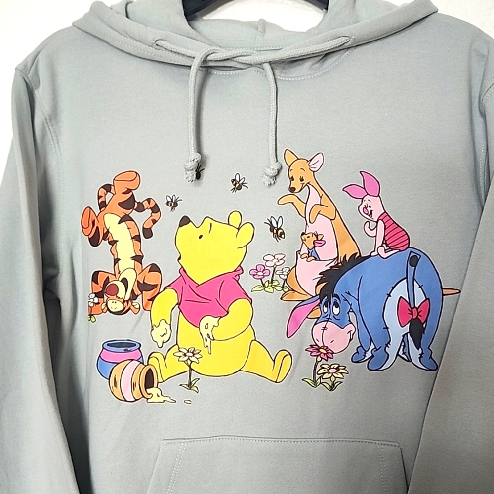 Disney Winnie the Pooh Junior's Pullover Jade Green Hoodie. Size XS (1) - Picture 3 of 6